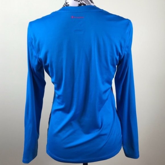 💖MEGA SALE💖Champion Power Train Long Sleeve T-Shirt Blue M Size ALSU00214 - Picture 3 of 4